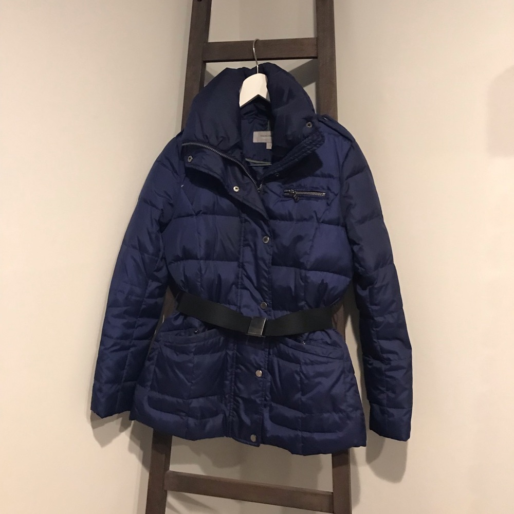 Andrew Marc puffer with belt